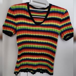 90s rainbow sweater shirt